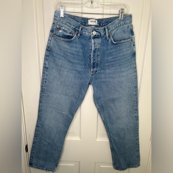 Agolde Riley High Rise Straight Crop (Current Style) - Picture 5 of 14